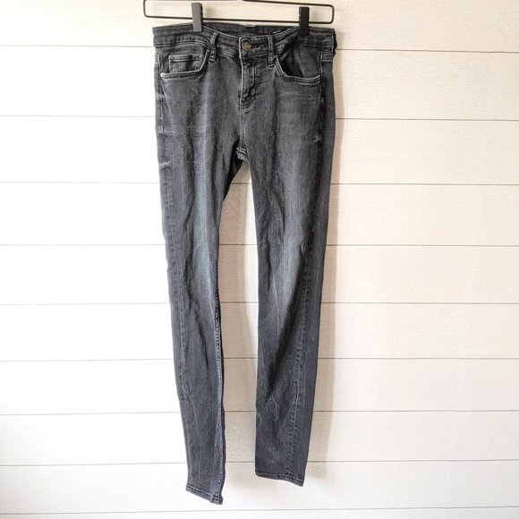 Zara Black Slim Fit Medium Rise Jeans 6